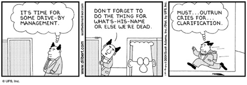 Dilbert - drive-by management