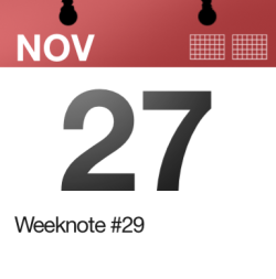 Weeknote 29