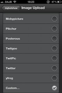 TweetBot - custom Image API endpoint