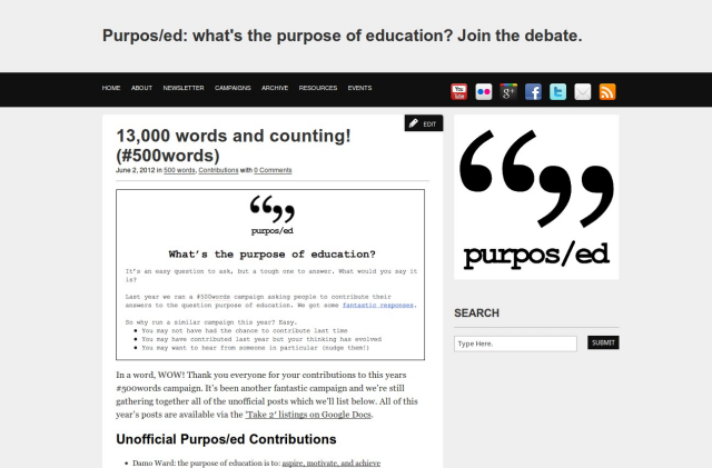 Purpos/ed #500words Take 2