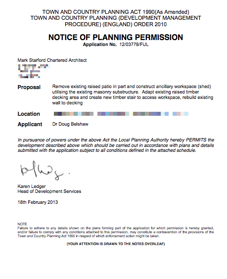 Planning permission