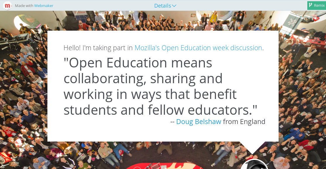 Open Education means collaborating, sharing and working in ways that benefit students and fellow educators.