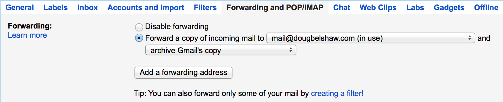 gmail-forwarding