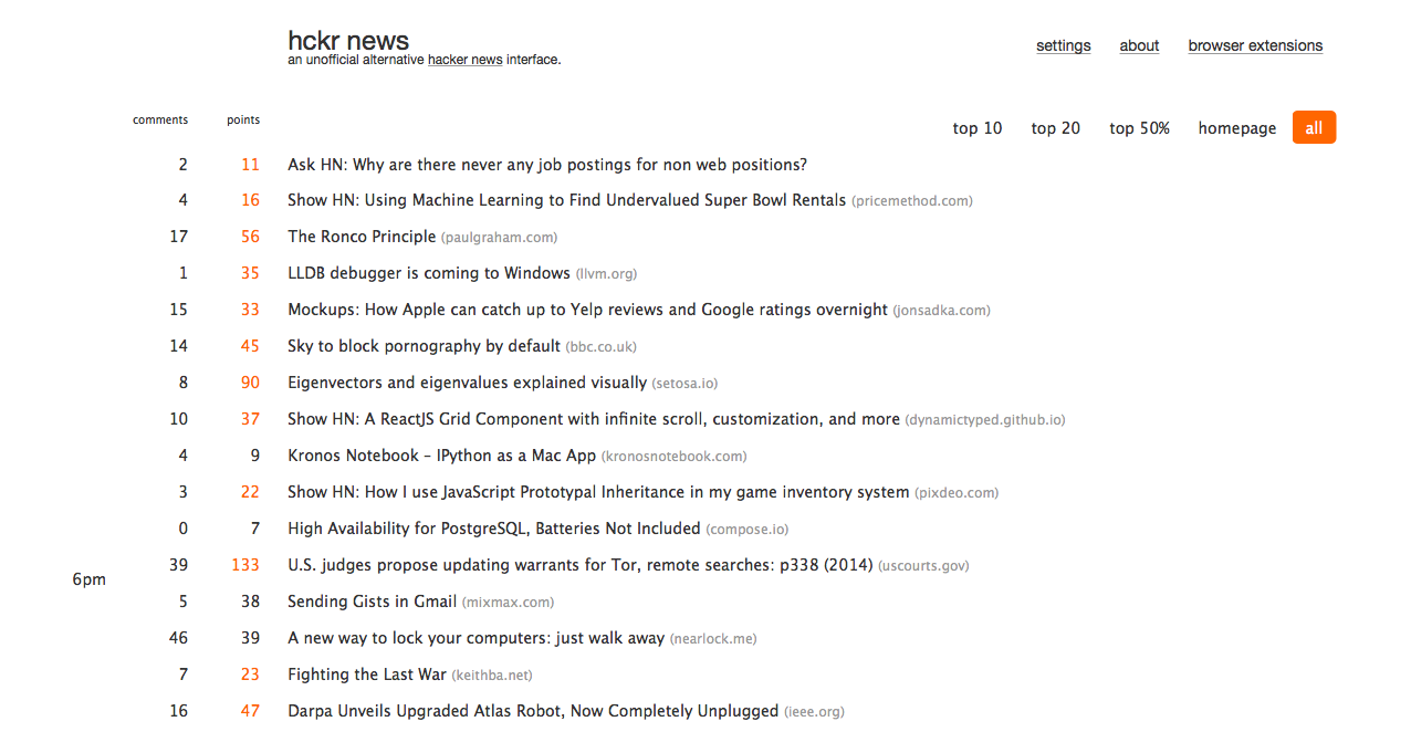hckr news - Hacker News sorted by time 2015-01-20 19-57-03