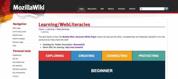 Mozilla Web Literacies v0.9 (#mozweblit)