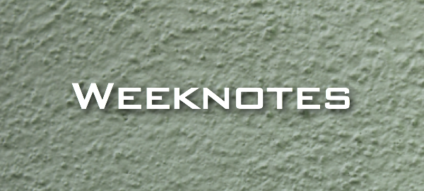 Weeknote 09/2013