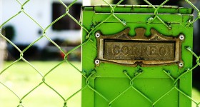 Green postbox