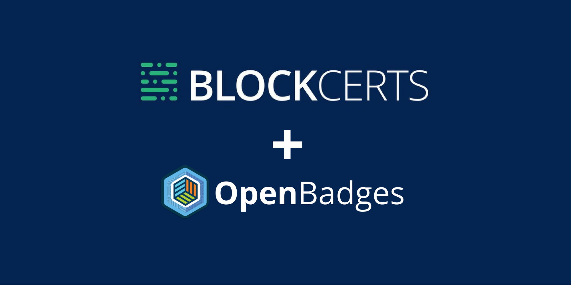 Blockcerts are friends of Open Badges