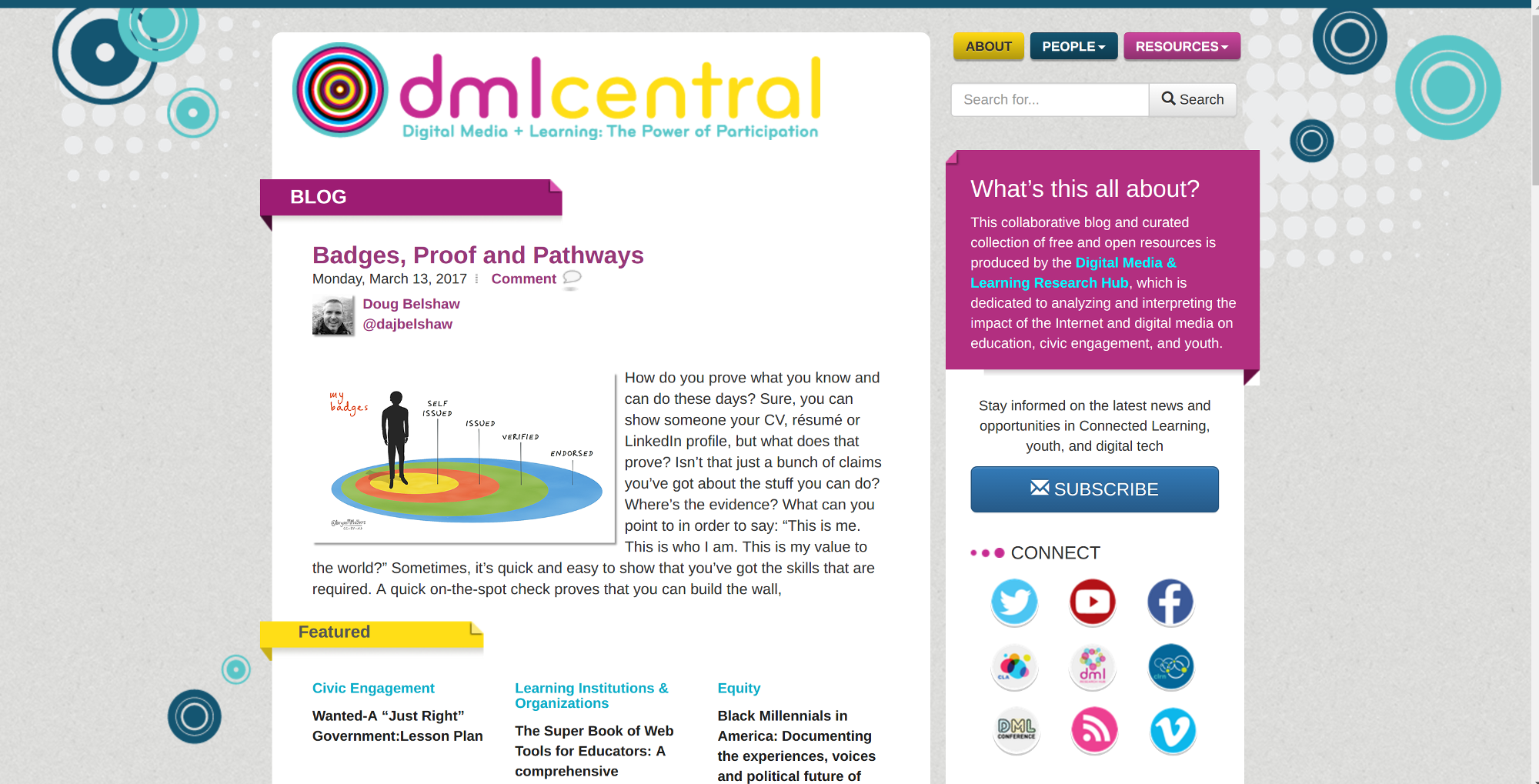 Badges, Proof and Pathways [DML Central]