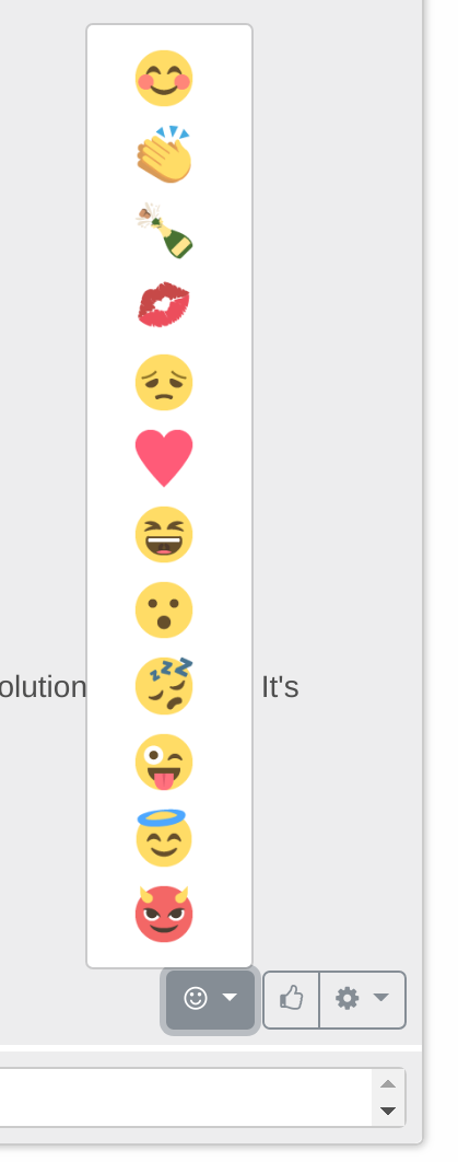 Hubzilla: respond with emoji
