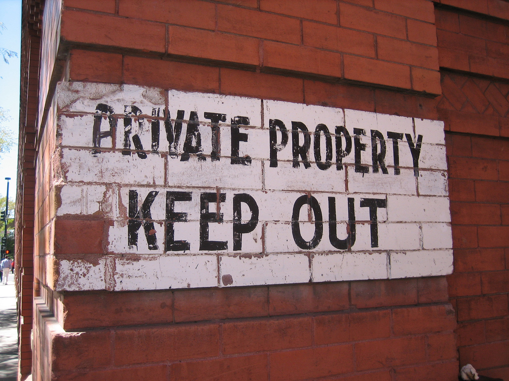 Private property: keep out