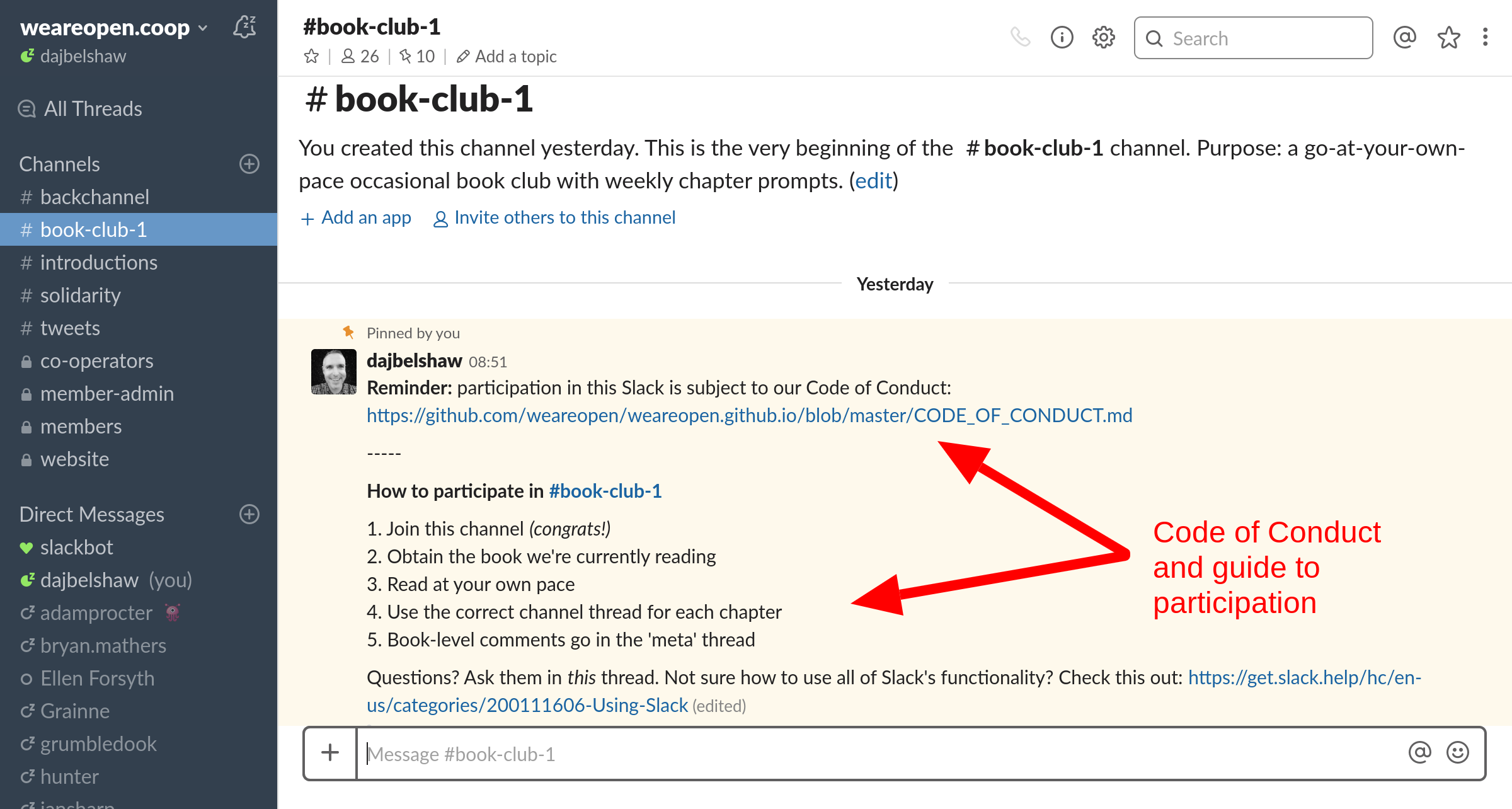 Slack Book Club - overview