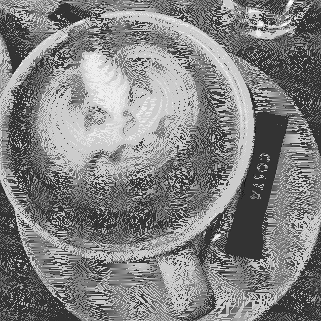 Coffee with pumpkin latte art