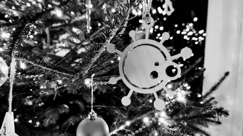 COVID-19 Christmas tree decoration
