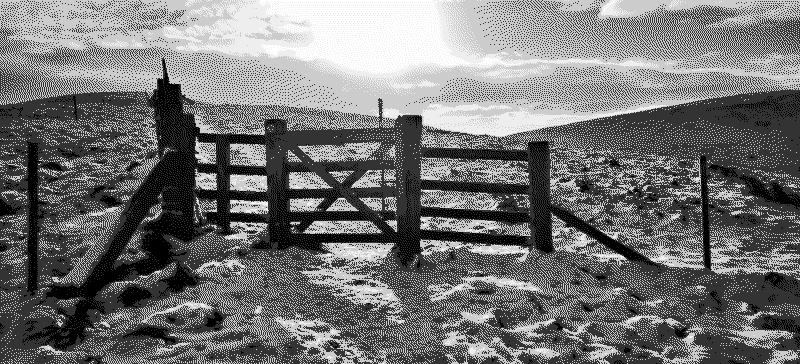 Gate in Northumberland National Park