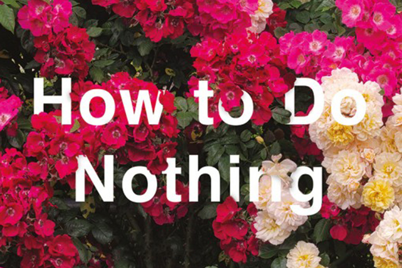 Part of the 'How to Do Nothing' book cover
