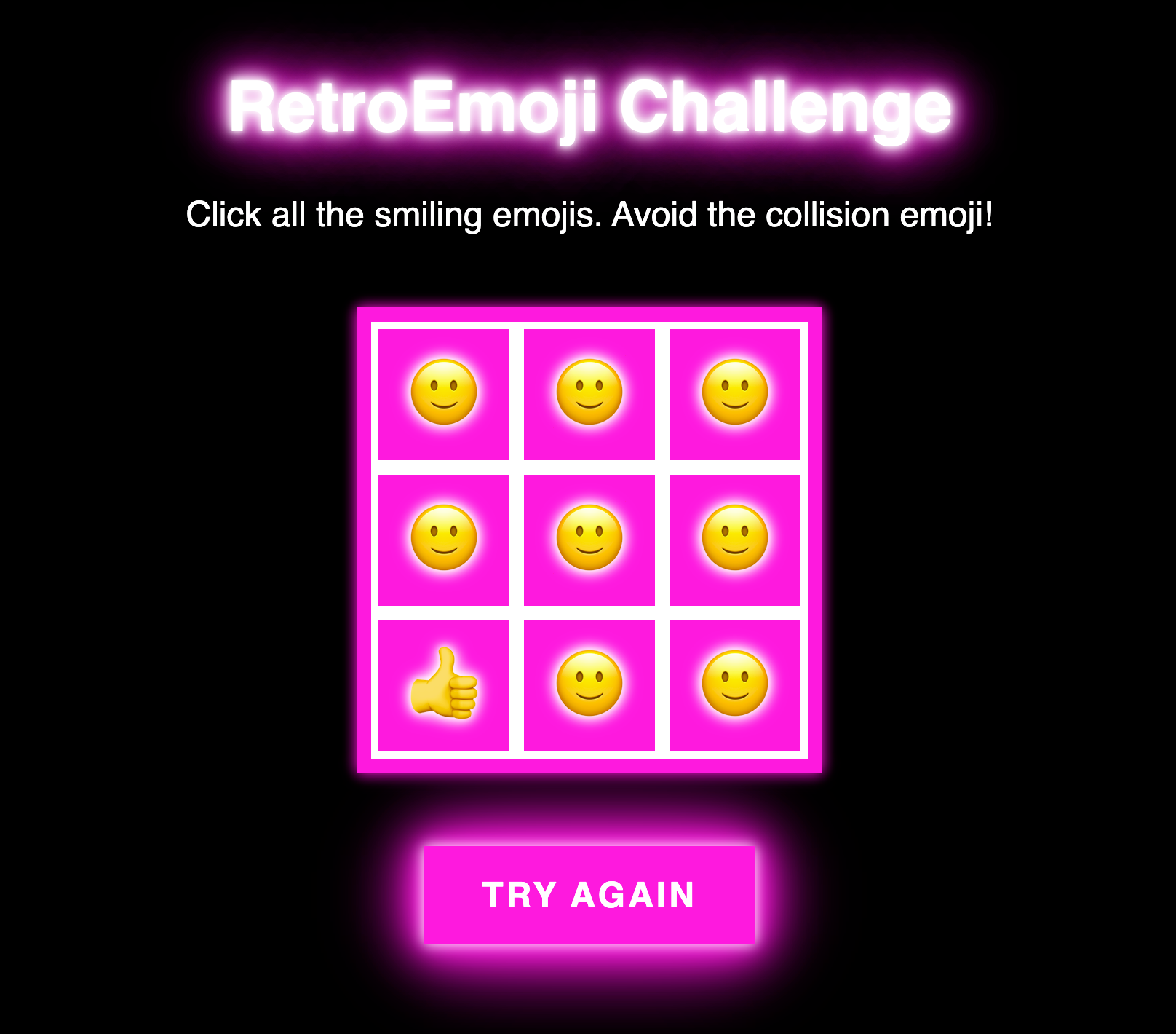 RetroEmoji Challenge screenshot
