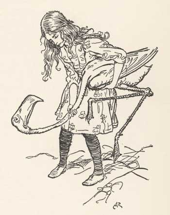 A wicked game of croquet? Lewis Carroll Alice’s Adventures in Wonderland is illustrated by Arthur Rackham and published by The Viking Press as part of their ‘Studio’ book.