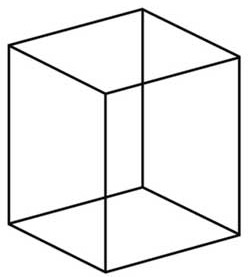 A series of lines that look like a 3D cube